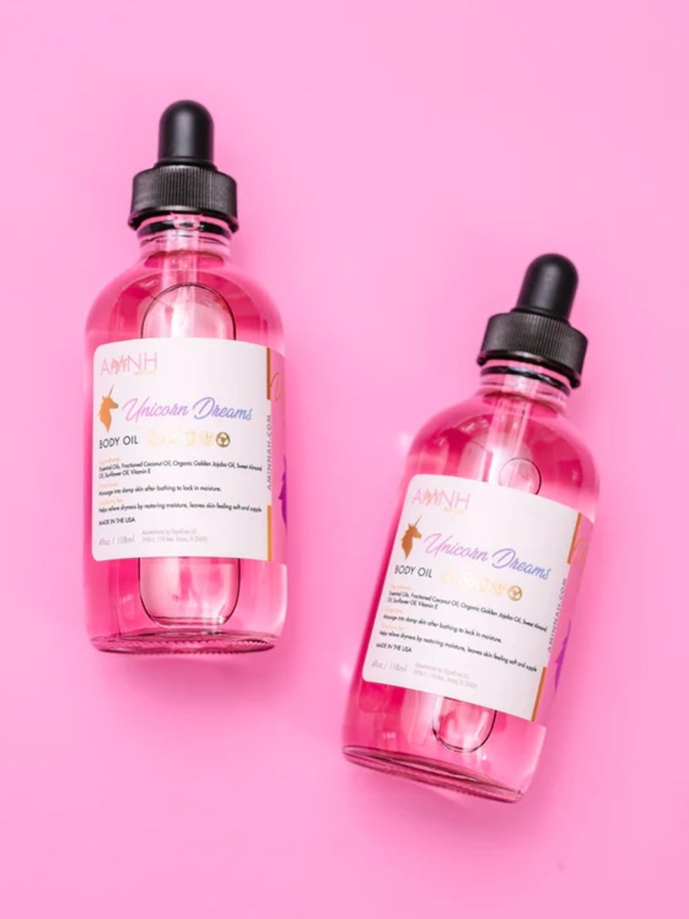 Unicorn Dreams Pink Body Oil - AAMNH
